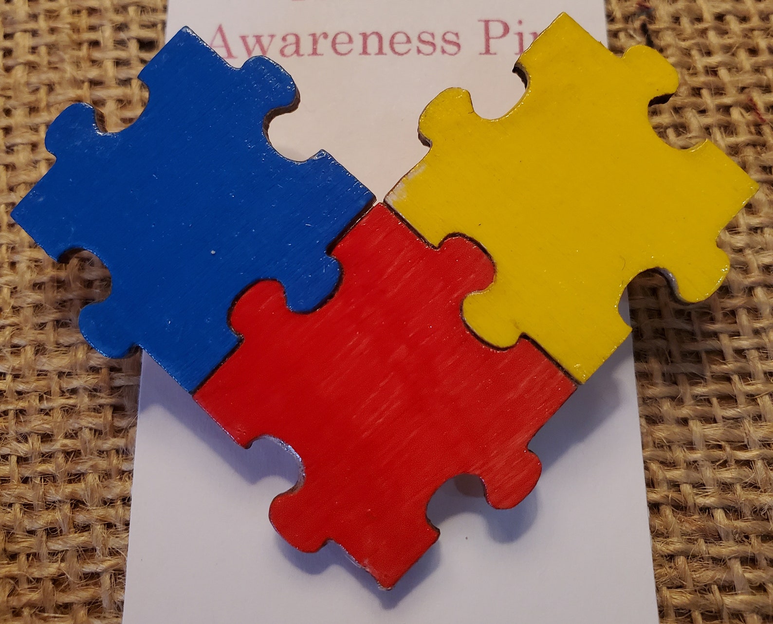 Puzzle Piece Pin Etsy