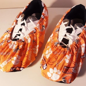 Clemson Tigers design bowling shoe covers