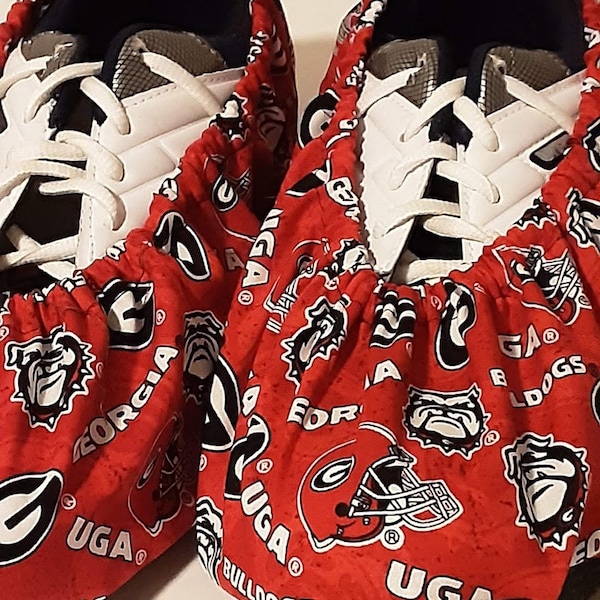 Georgia Bulldog design bowling shoe covers