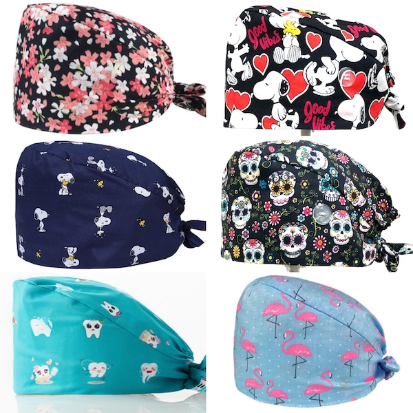 Surgical Scrub Hat Etsy