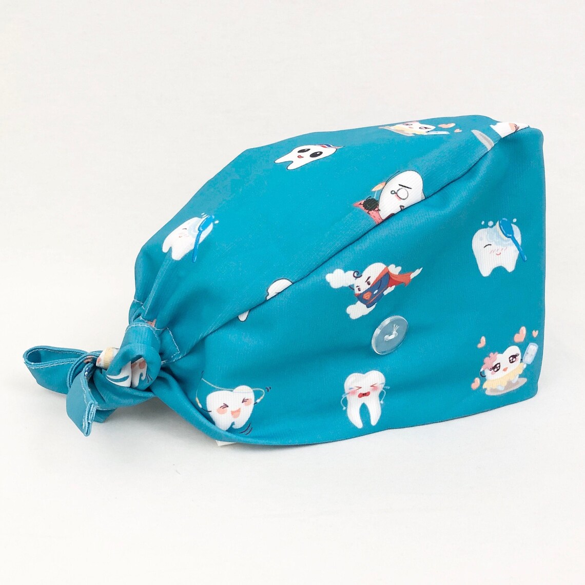 Dentist Scrub Cap Dentistry Tooth Print Surgical Hat Dental Etsy