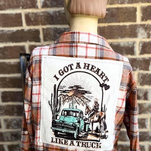 Custom Upcycled Cowgirl Flannel