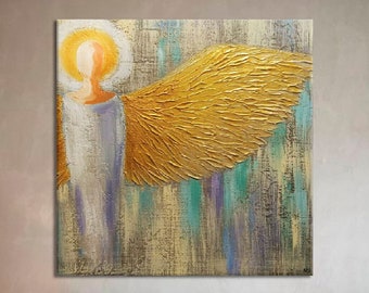 開運絵画　守護天使様　金箔　24金 開運絵画 守護天使様 金箔 24金
