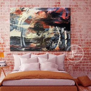 Abstract original painting texture painting minimalist abstract painting art for walls large oil painting on canvas gray painting art loft
