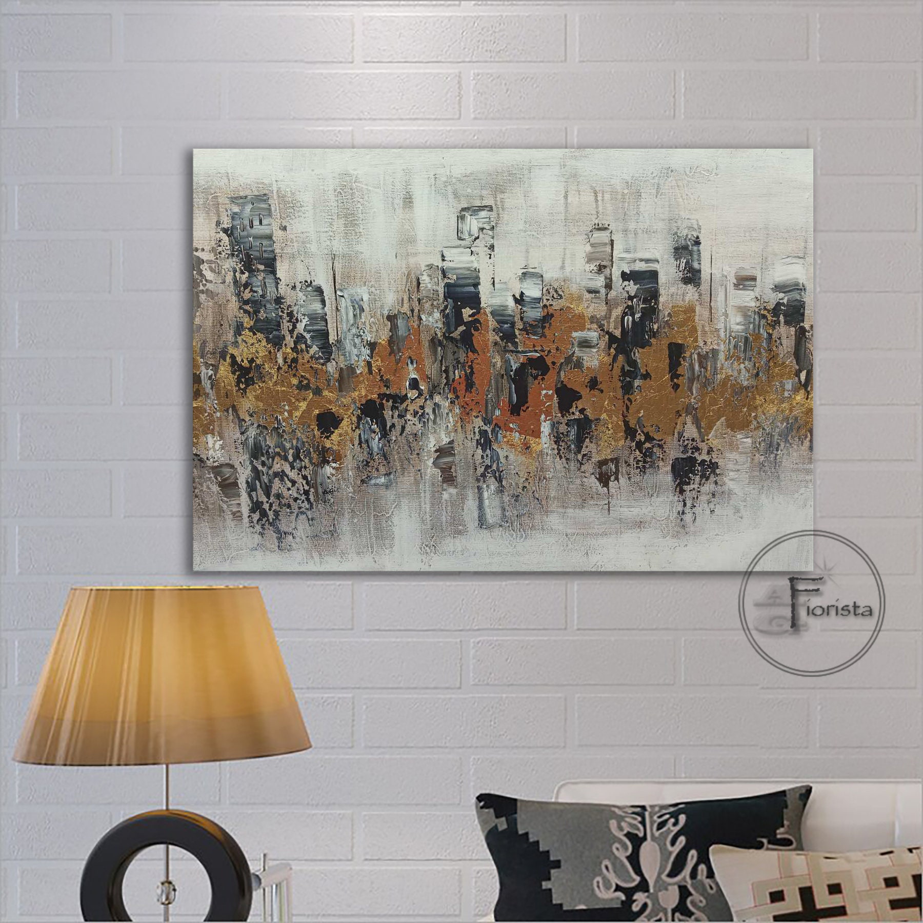 キャンバスアート 抽象画 油絵 絵画 モダン モノトーン モノクロ 波 高級感 手作りの黒と白の重厚なテクスチャーの抽象油絵キャンバス 3D 壁