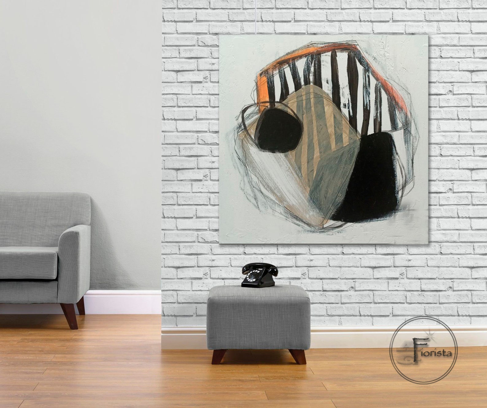 Abstract Original Art Large Living Room Wall Painting Black - Etsy