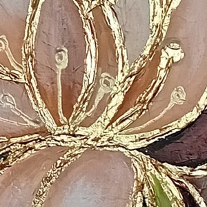 Large Original Lotus Painting Abstract Flower Oil Painting on Canvas ...