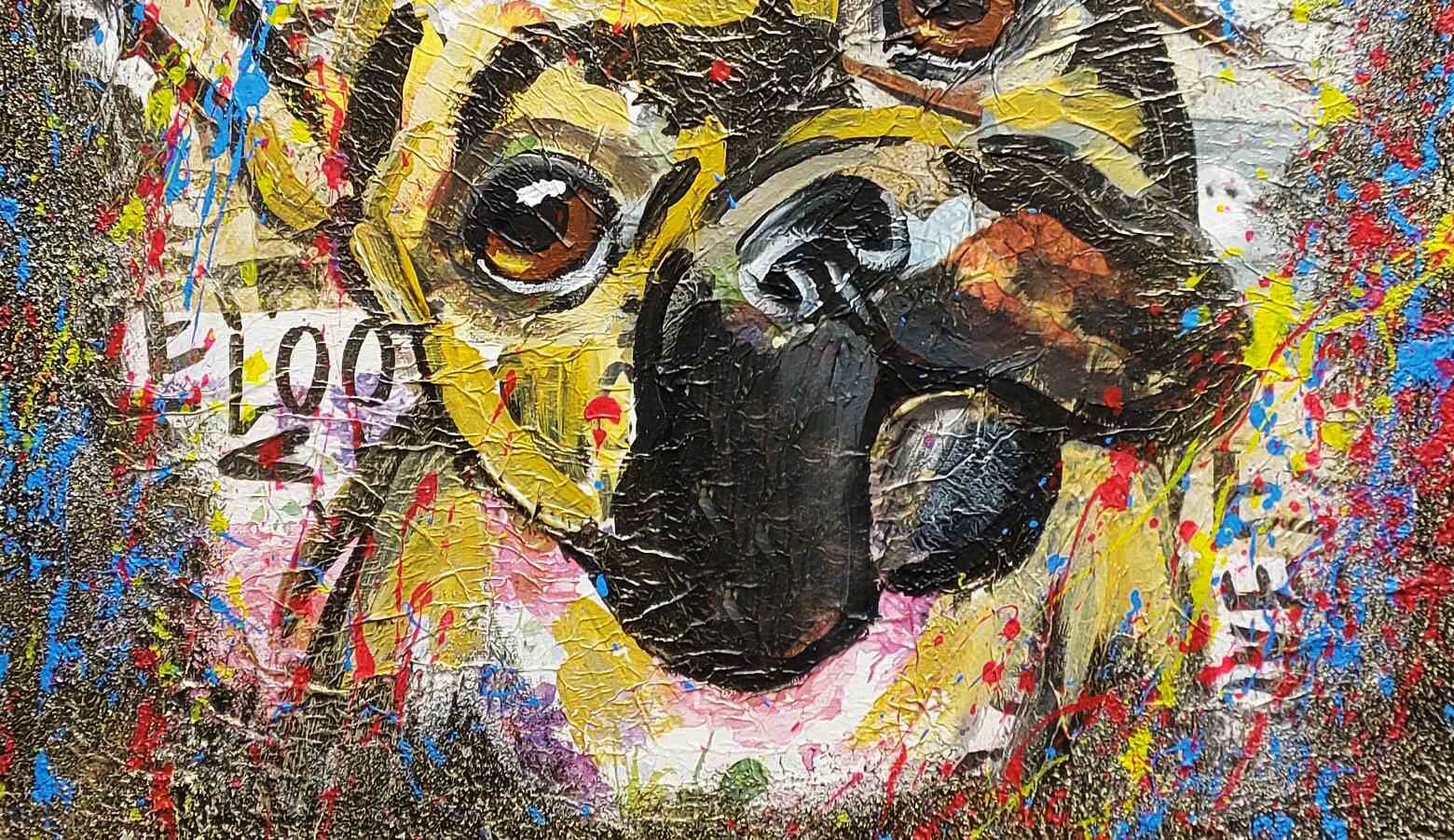 フレンチブルドッグの肖像画：カスタム油絵、コレクター向け犬のアート
