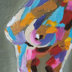 Nude Oil Painting, Nude Woman Painting, Tasteful Erotic Art, Nude Woman