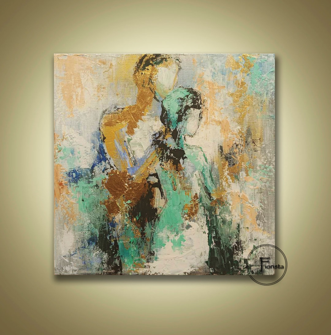 大きな絵画アートロフトミニマリズム愛についての絵画北欧絵画油絵壁の