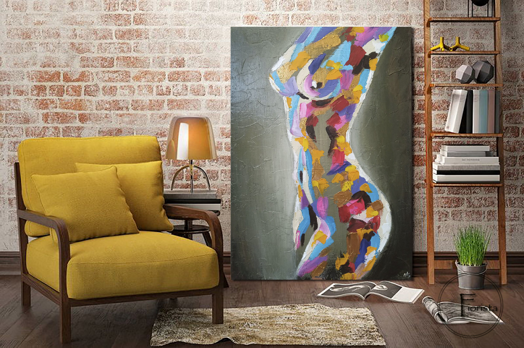 Nude Oil Painting, Nude Woman Painting, Tasteful Erotic Art, Nude Woman ...