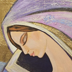 Madonna and Child Modern Catholic Art, Gift of the Virgin Mary Our Lady