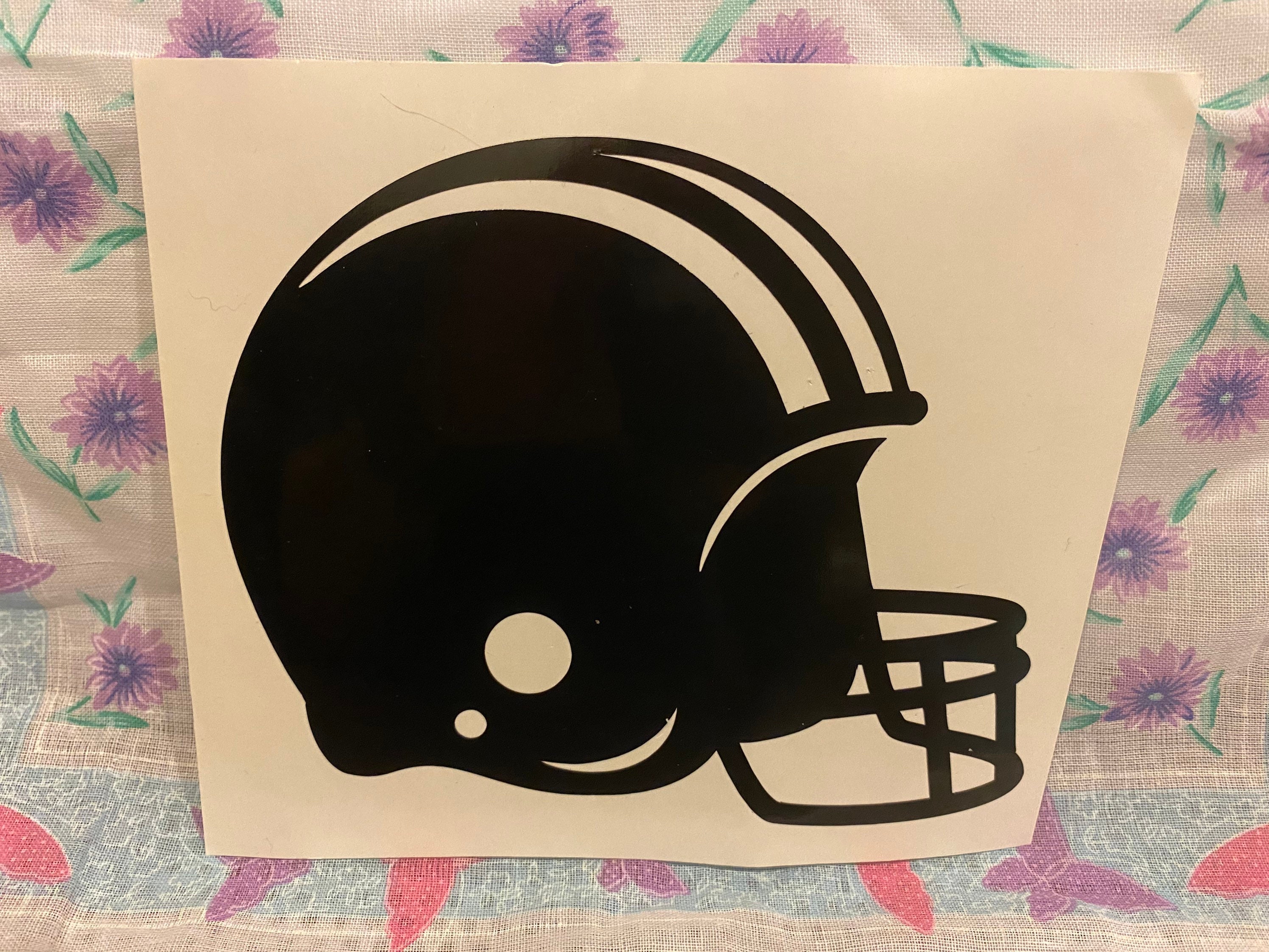Football Helmet Vinyl Decal Etsy