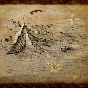 De Lonely Mountain Print