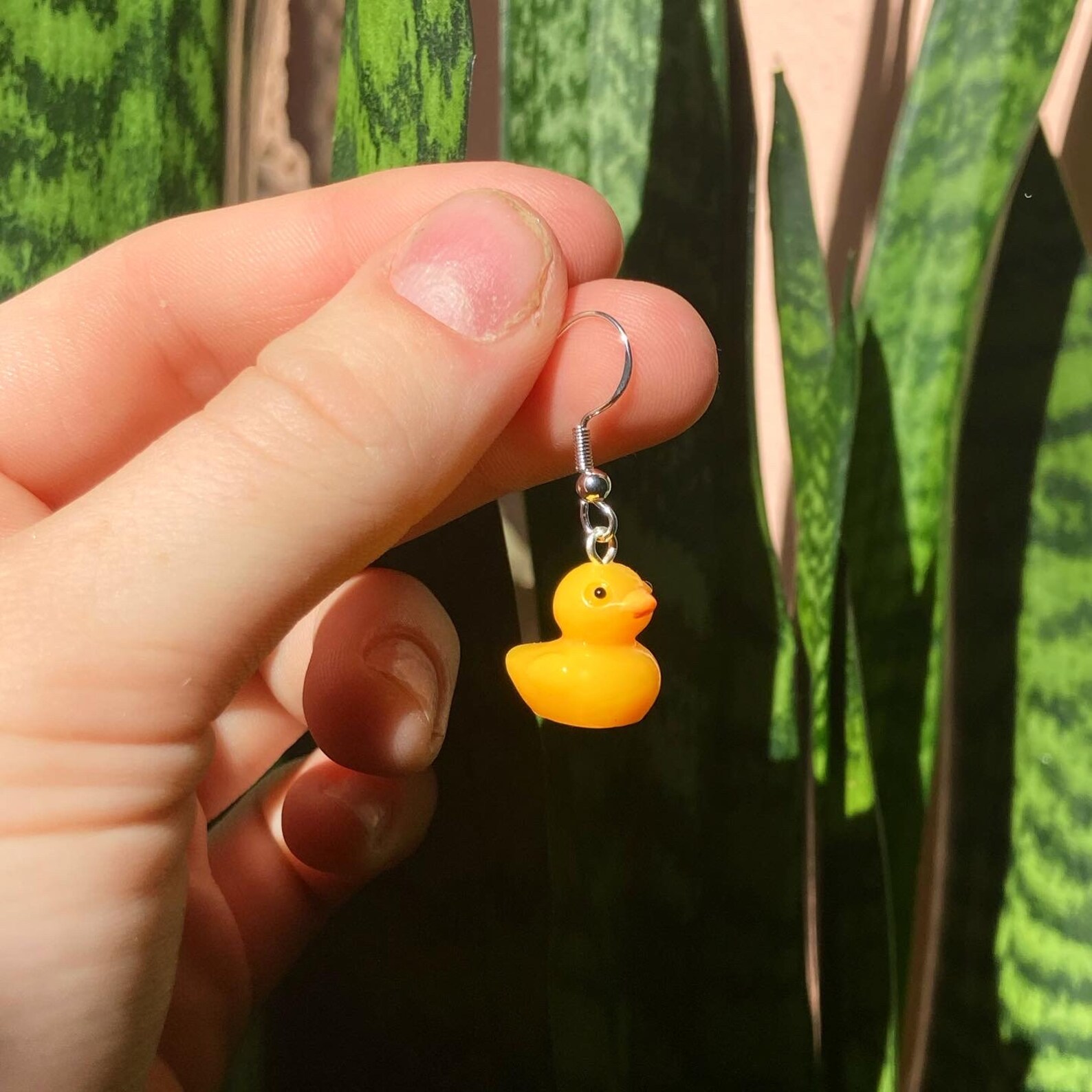 DANGLES Miniature Rubber Duck Earrings Etsy