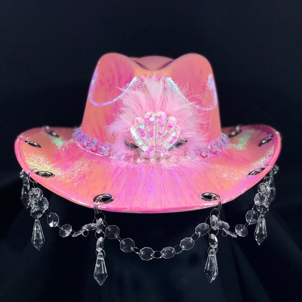 Cosmic Crystal Chandelier Cowboy Hat