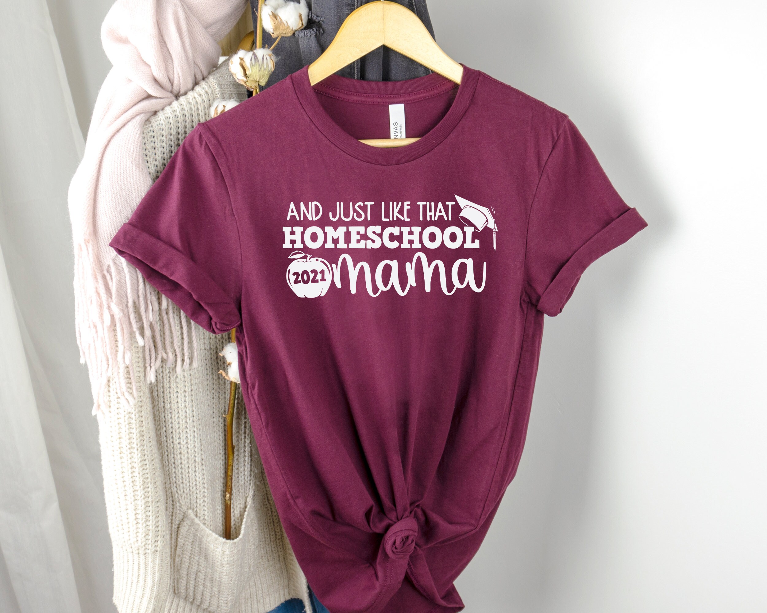 Homeschool Mama 2021 Mom Shirt | Etsy