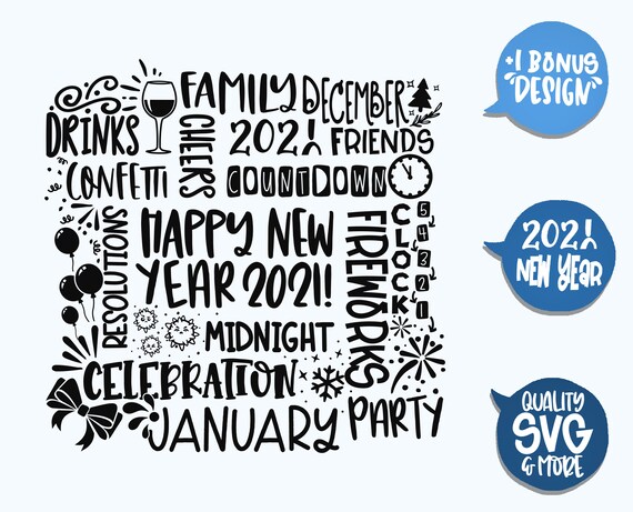 Frohes Neues Jahr 2021 Board Cheers 2021 Svg Saying Etsy