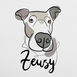Custom Minimalist One Line Art Dog Portrait, Personalized Line Art Pet Drawing, 24 Hours Digital Download, Unique Dog Lover Christmas Gift image 9