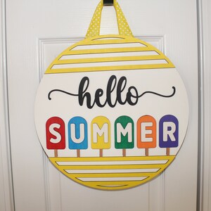 3D Wood Round Door Hanger | Wood Round Door Hanger | Personalized Wood Sign | Wood Round | Front Door Decor | Porch Decor | Porch Sign