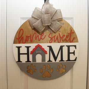 3D Wood Round Door Hanger | Wood Round Door Hanger | Personalized Wood Sign | Wood Round | Front Door Decor | Porch Decor | Porch Sign