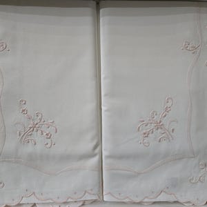 Percale Cotton Sheet Full Stitch Embroidery by Hand Sheet Cotton