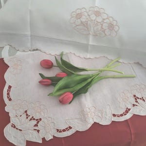 pure linen sheet embroidery Intaglio completely hand-made sheet linen