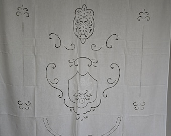 TENDA PURO LINO con ricamo a mano intaglio 80x145 cm tenda a pannello EUR 89,00 - IT TENDA PURO LINO con ricamo a mano intaglio 80x145 cm tenda a pannello EUR 89,00 - IT