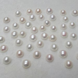 Flat Back Pearl Cabochon Half Round Cream Pearl Acrylic Plastic Wedding  Bead Bridal Bead, 4-30mm 12 size