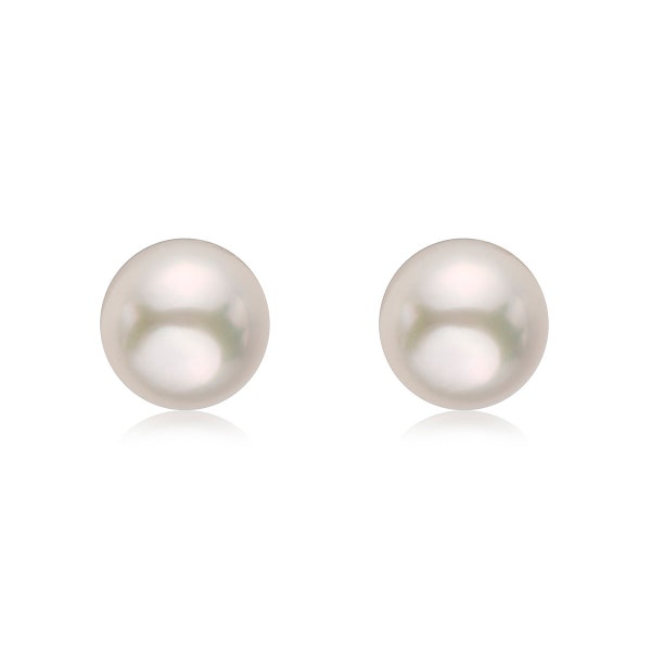 3mm-9mm Pair of White Japanese Akoya AAA Loose Pearls - Half-drilled or Full-drilled - Pearls for Jewelry Making