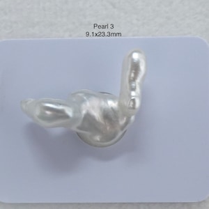 Keshi Pearl - South Sea - All Nacre, No Nucleus - High Quality - Natural Bright Colors - Excellent Metallic Luster - RARE image 3