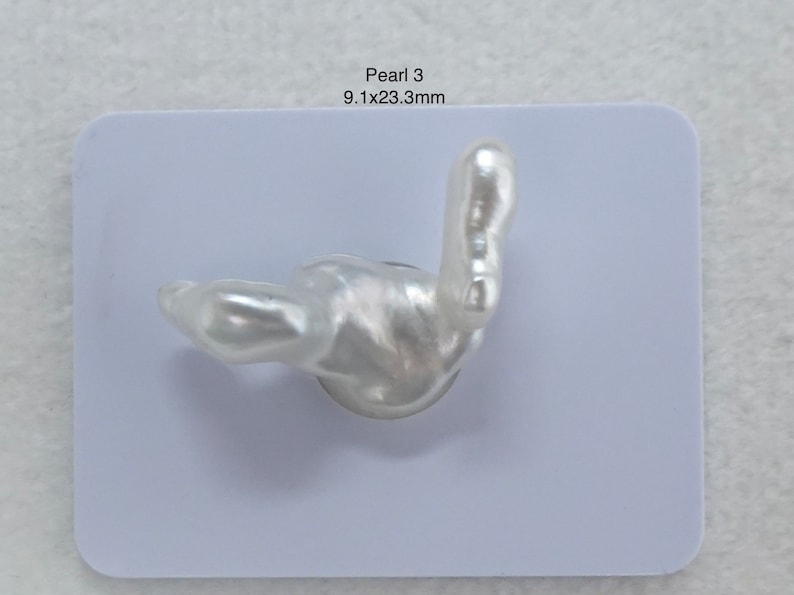 Keshi Pearl - South Sea - All Nacre, No Nucleus - High Quality - Natural Bright Colors - Excellent Metallic Luster - RARE image 3