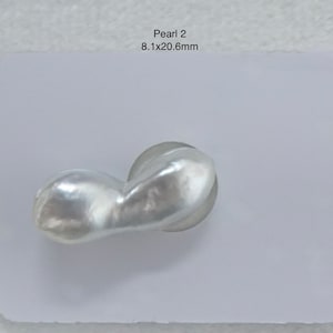 Keshi Pearl - South Sea - All Nacre, No Nucleus - High Quality - Natural Bright Colors - Excellent Metallic Luster - RARE image 6