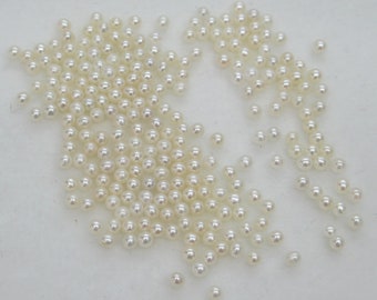 UNDRILLED Pearls - Genuine Chinese Freshwater Pearls - Natural White Color - High Luster - No Drill Holes -  1 PEARL