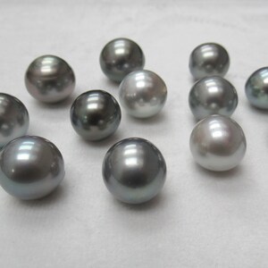 South Sea Tahitian Pearl 15-18mm Dark Color, High Luster, Exotic Tahitian Genuine Pearl Bead - Large sizes