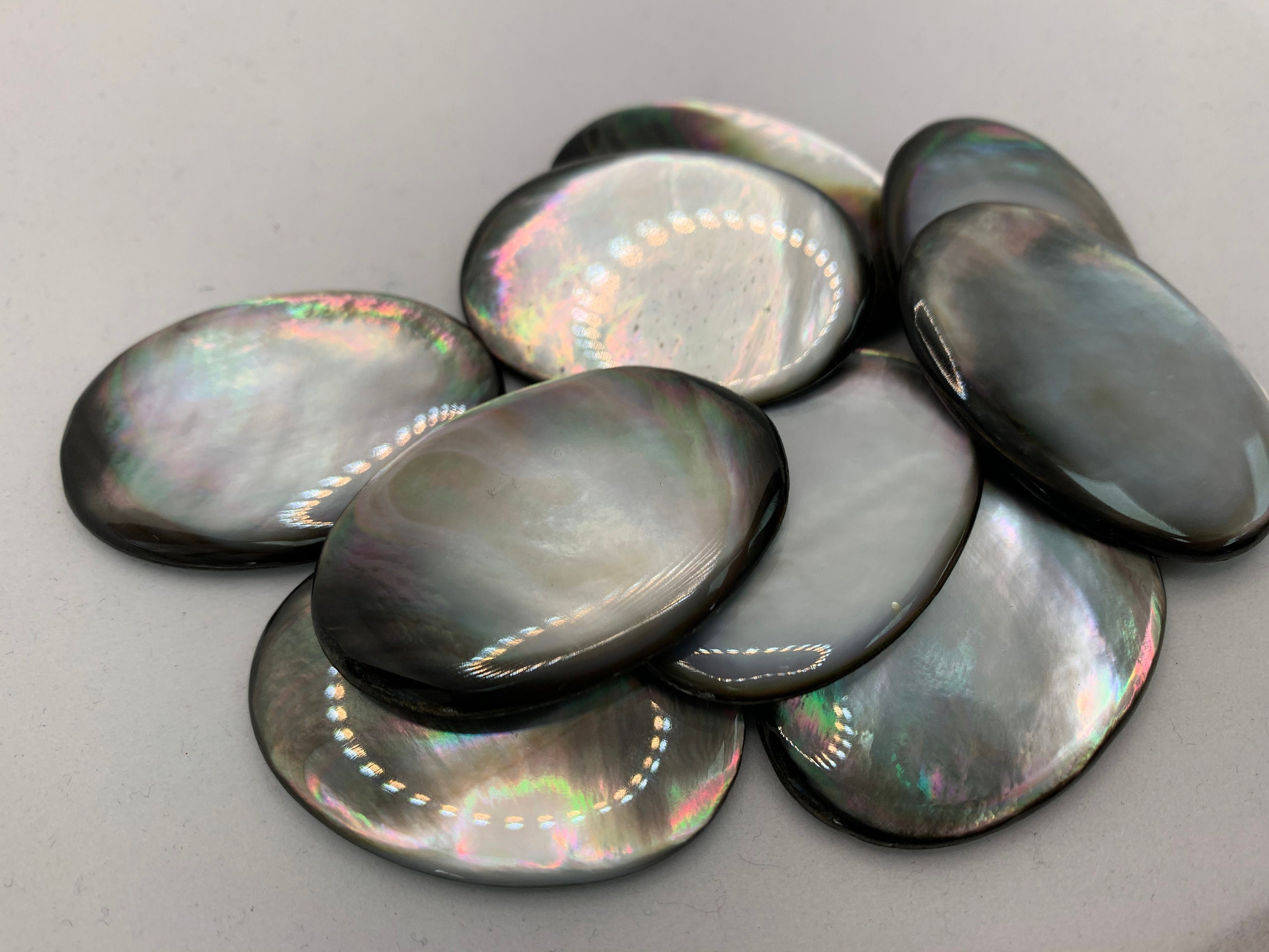 Rare Tahitian Mother Of Pearl Flat Large High Quality Exotic Etsy