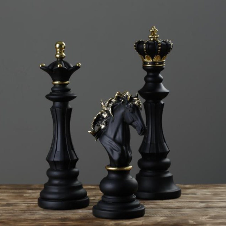 Decorative Chess Piece Queen Classy Home Decor Stylish Etsy