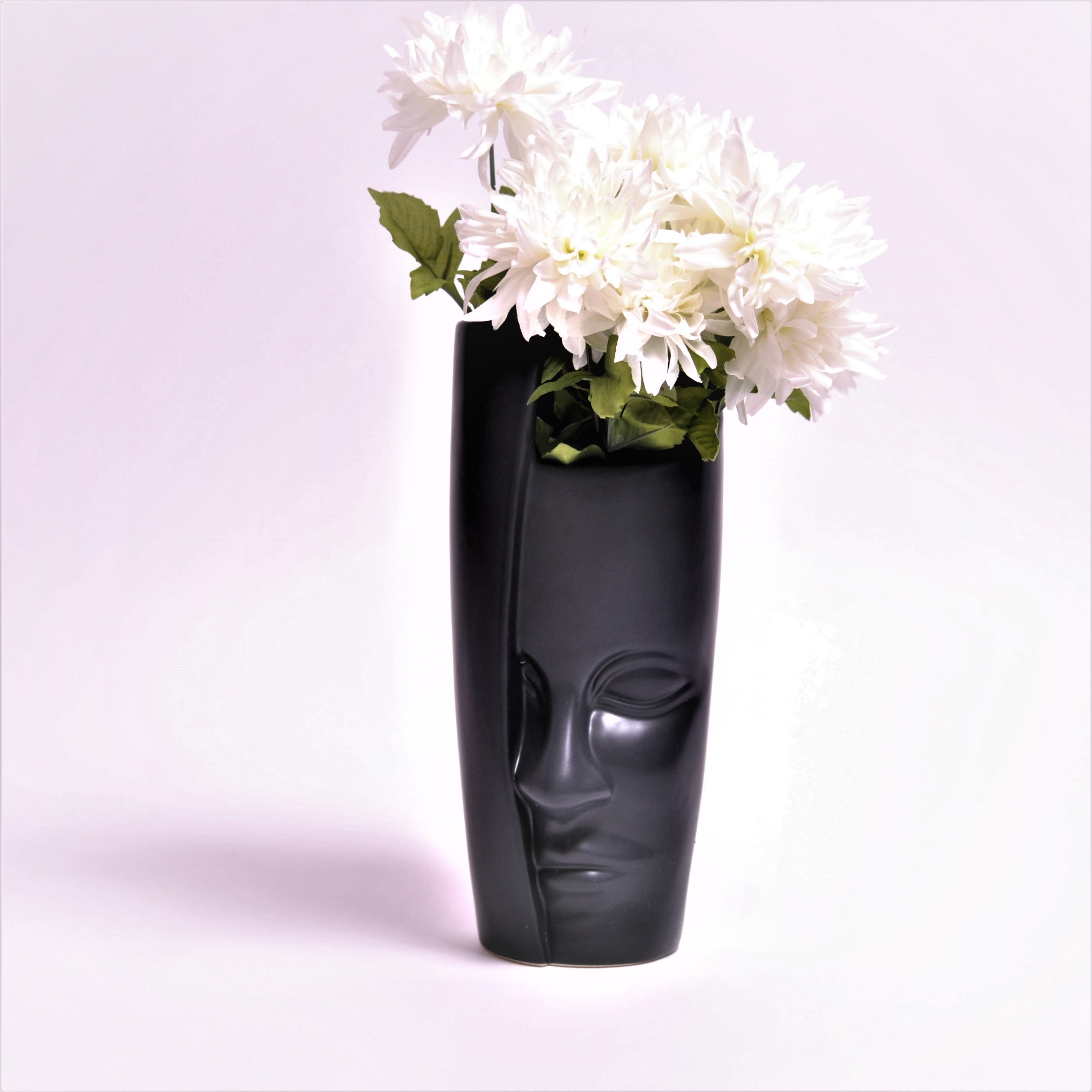 Face Sculpture Vase Head Flower Vase Modern Plant Holder Etsy