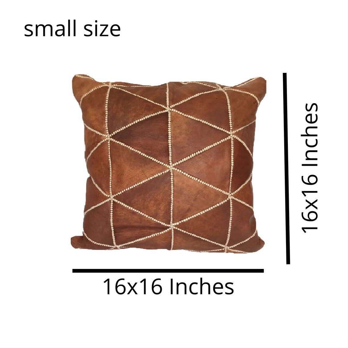 Leather Throw Pillow Set of 3 for Living Room Etsy