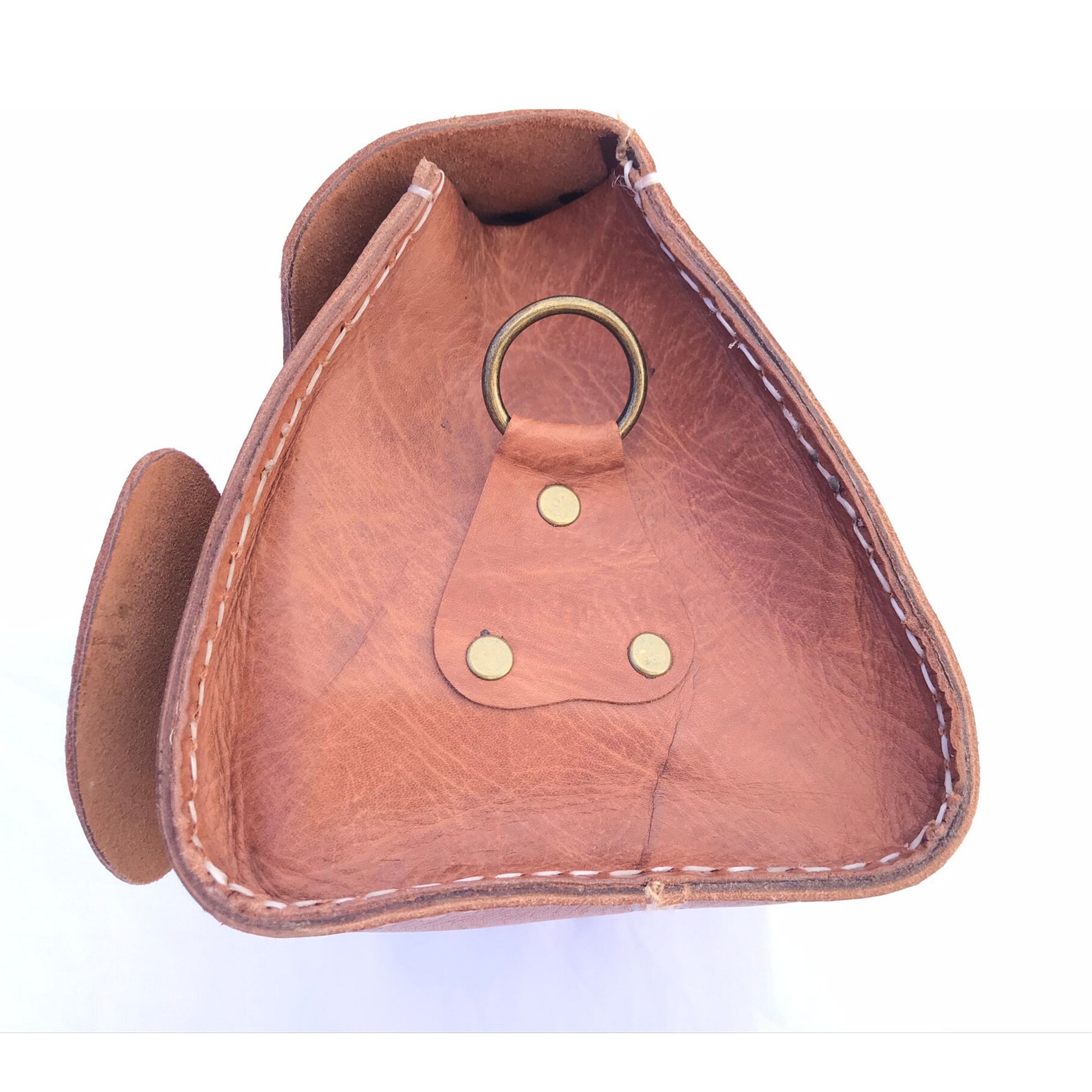 Handmade Leather Barrel Bag - Black