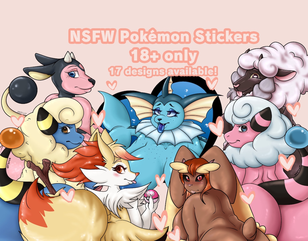 NSFW Pokémon Stickers - Etsy