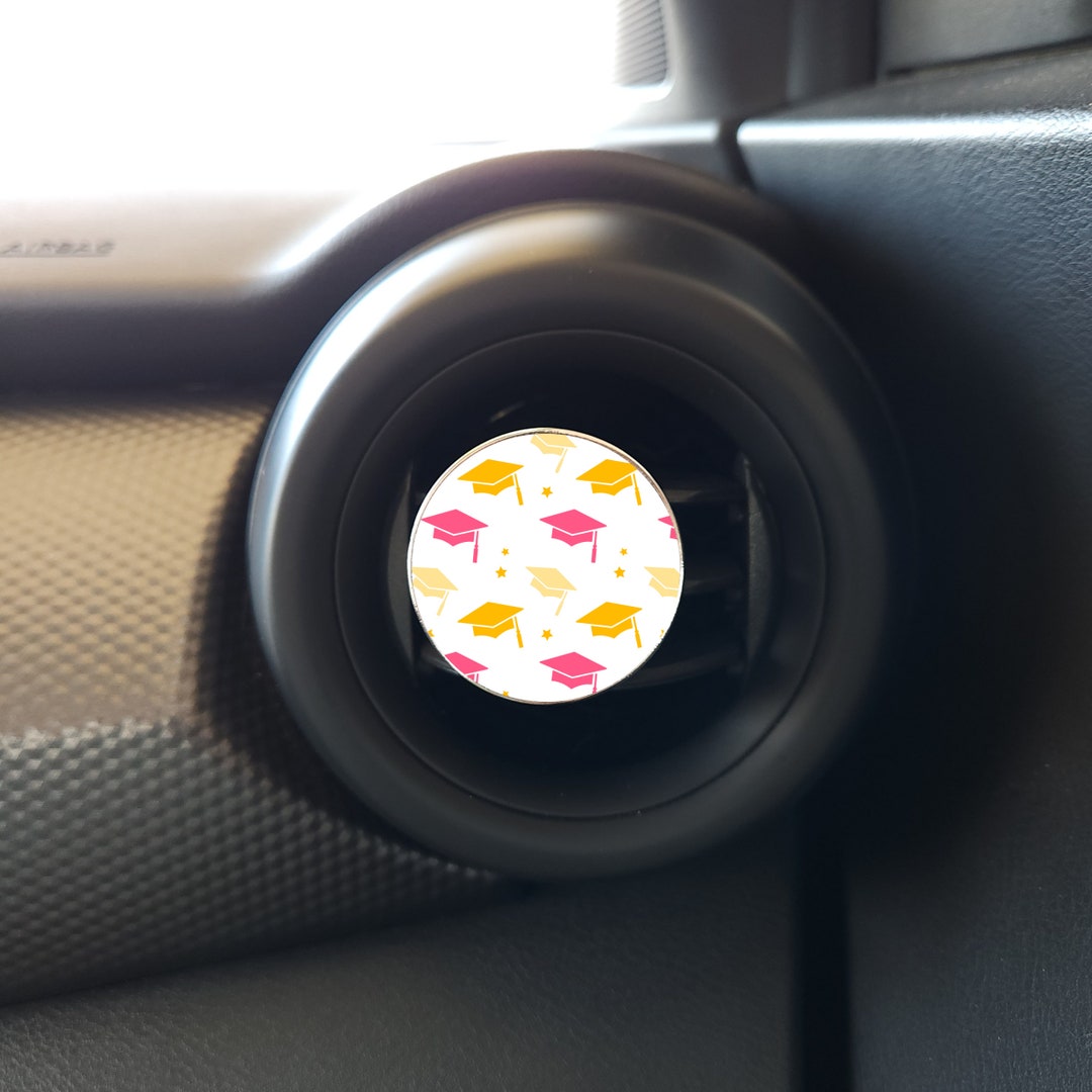 Graduation Cap Car Vent Clip Air Freshener/ Pink and Gold Cap Etsy