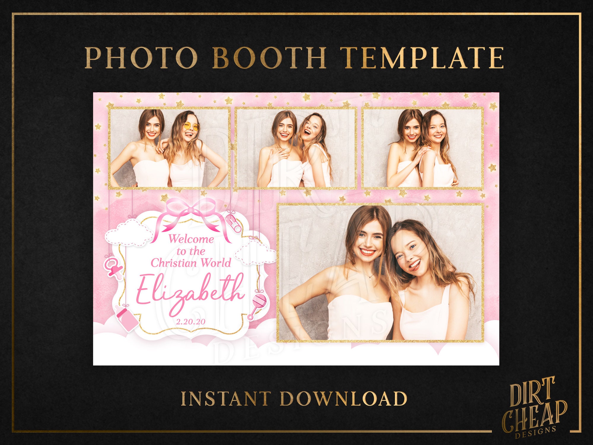 360 Booth Wedding Bridal Shower Photobooth Template Sweet 16 -  Portugal