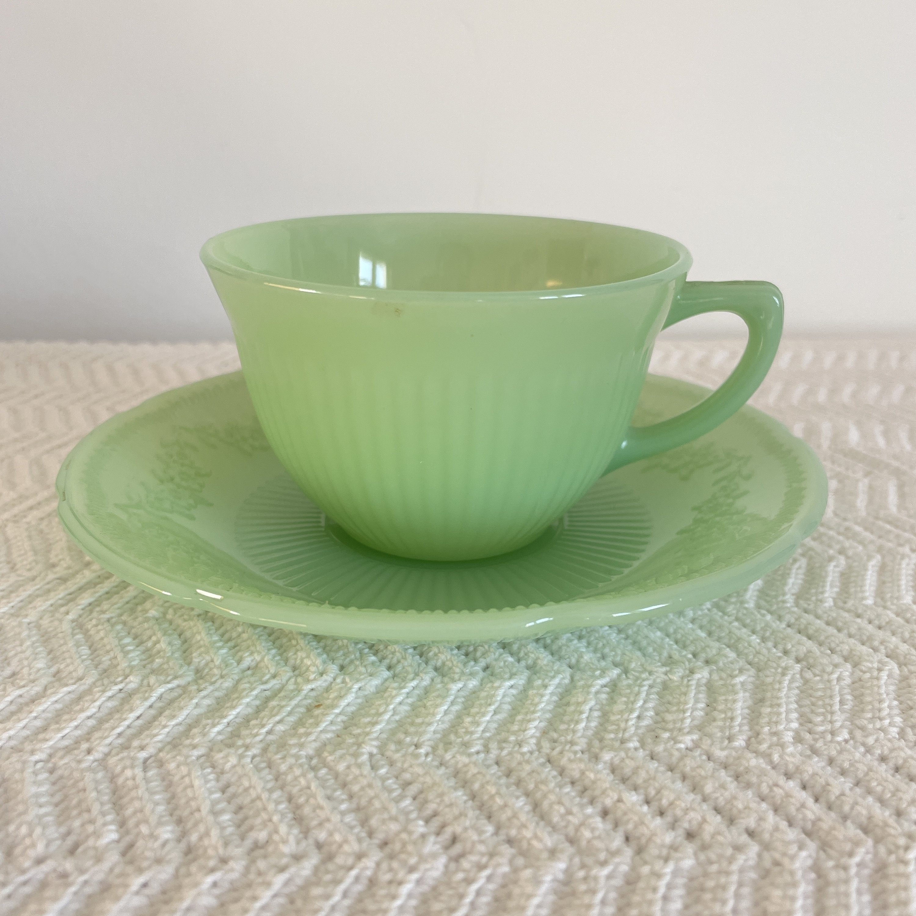 Fire King Cup Saucer - Etsy