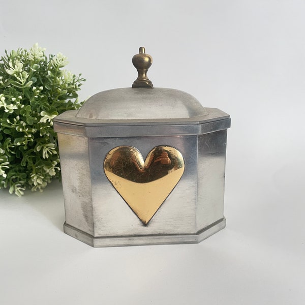 Vintage Lenox Colonial Williamsburg Reproduction Heart Potpourri Box