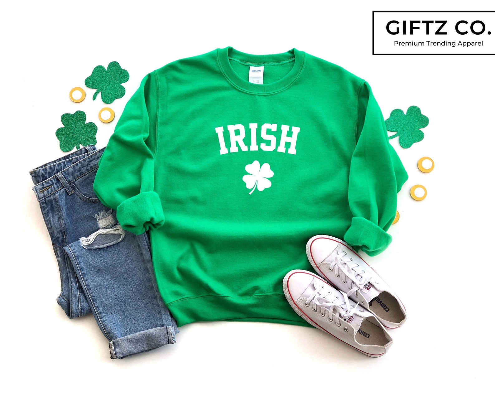 Irish Sweater St Patricks Day Sweatshirt Irish Sweatshirt Etsy