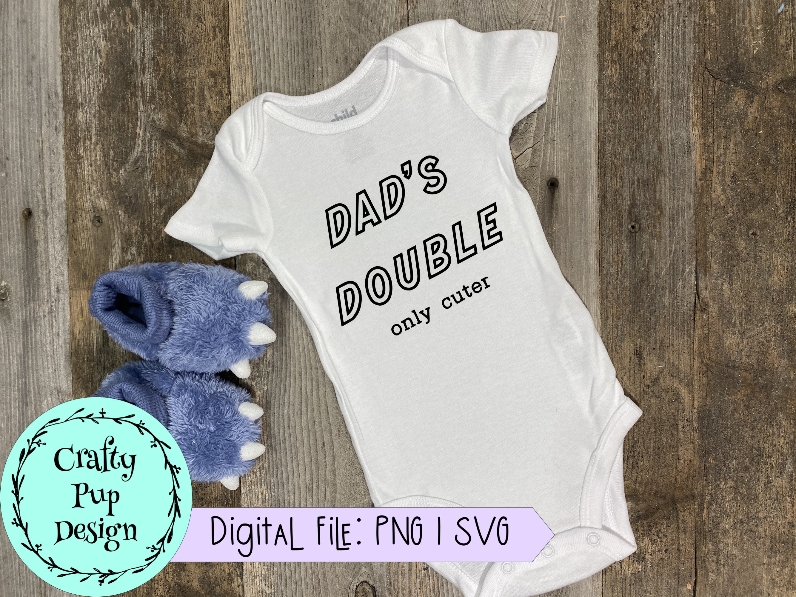 Download Dad's Double SVG Onesie Svg Baby Boy Onesie Svg Boy | Etsy