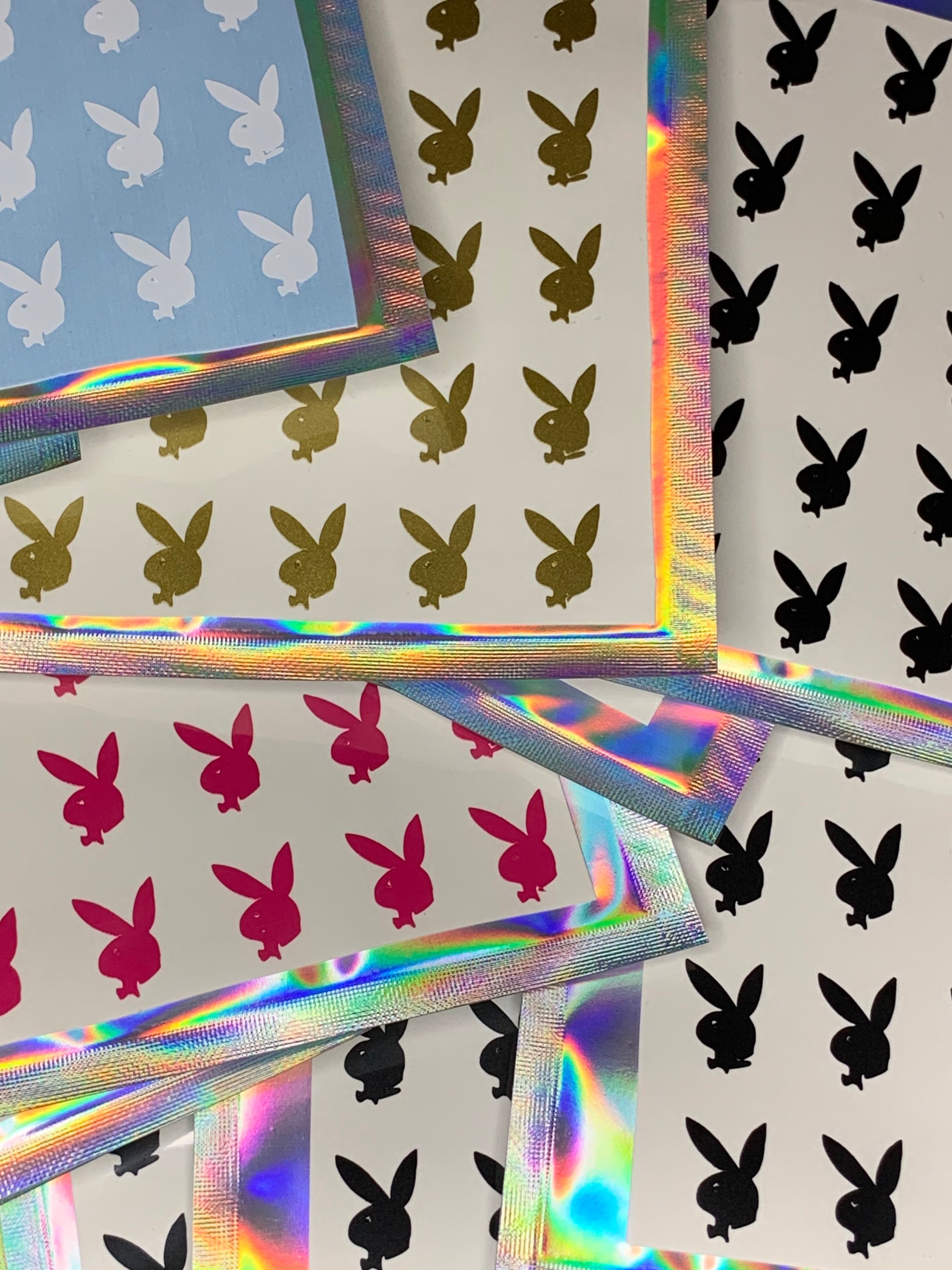 SMALL Playboy Bunny Nail Decal Bunny Nail Decal Vinyl Nail Etsy