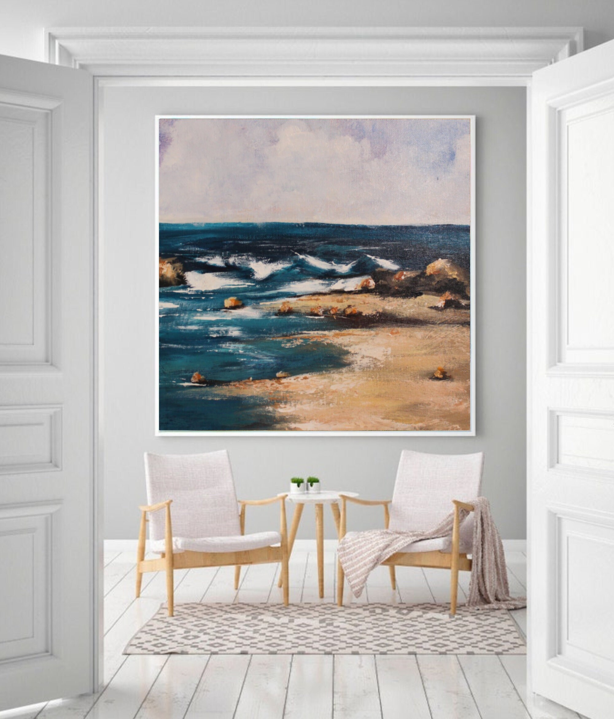 Grand Art Abstrait-Art Original, Déco, Mural de Salon, Grand Mural, Décoration Moderne, Personnalisé