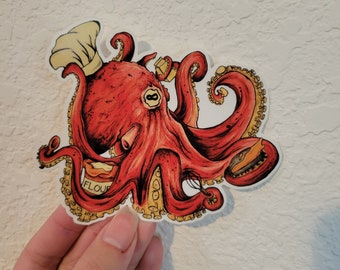 Adesivo de polvo fofo/adorável/presente/adesivos legais/polvo